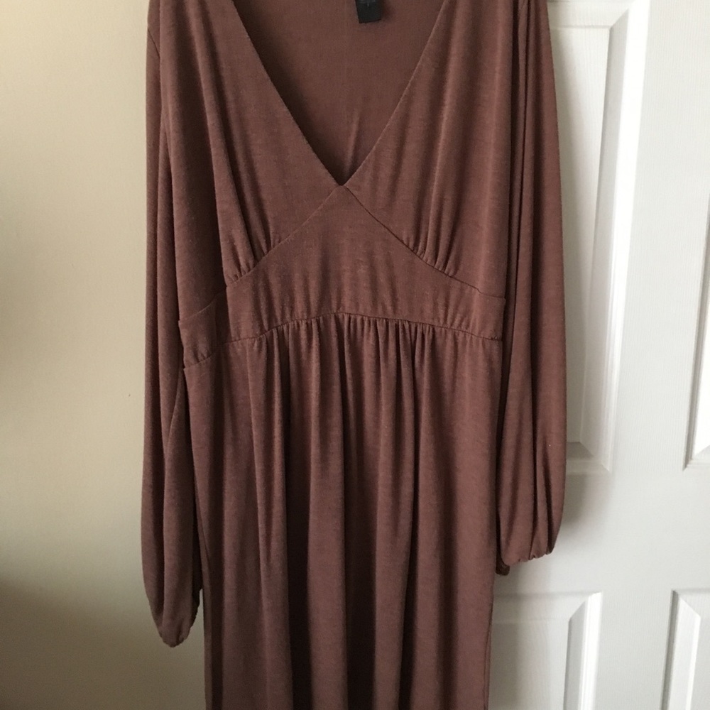 Torrid Sweater Camel Dress Size 3x Knee Length